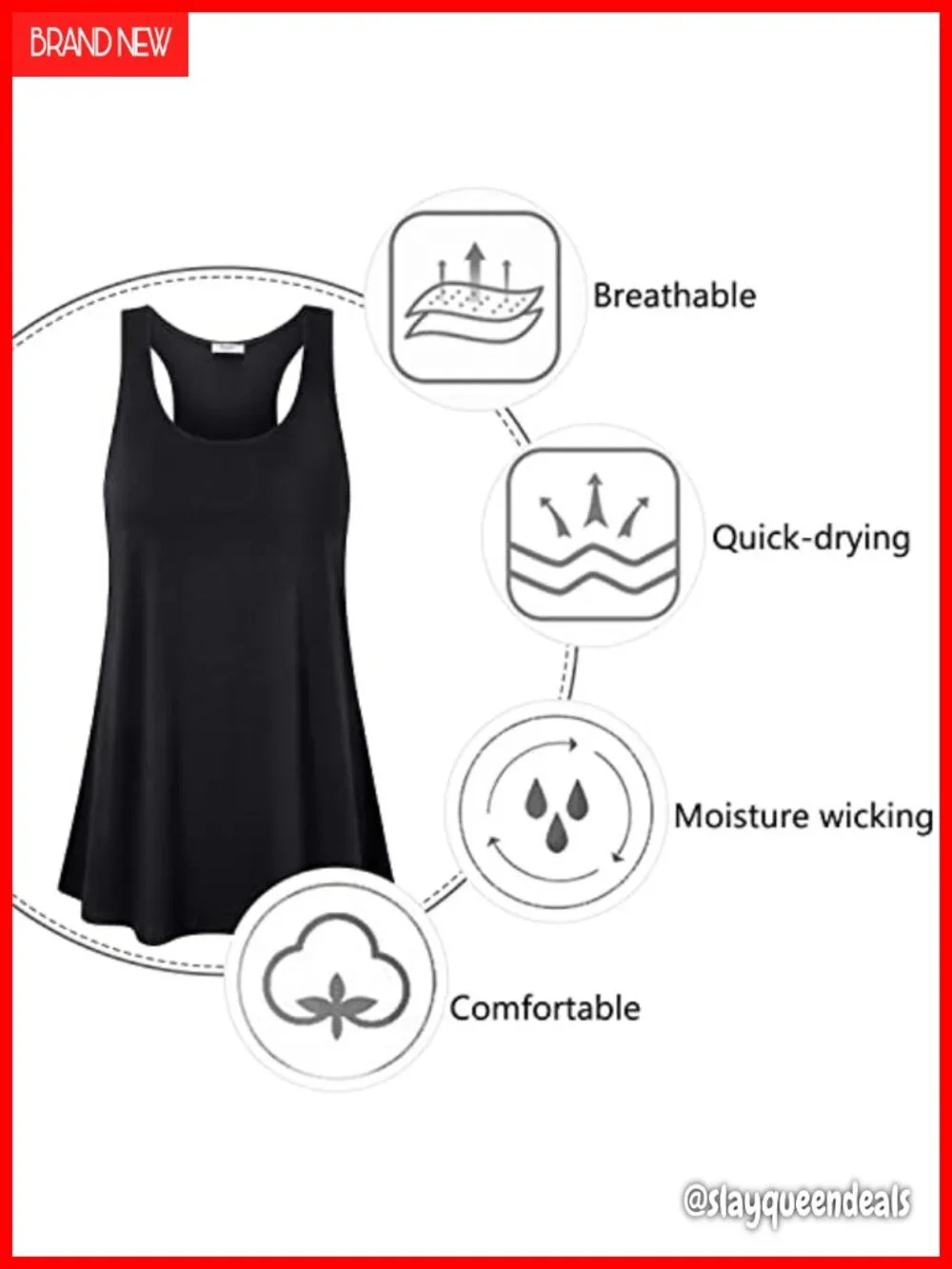 N/A lightweight racerback